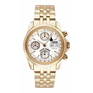 Fighter Command Gold Chronograph with a solid 18 kt gold case and bracelet - white face