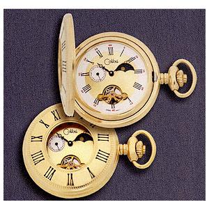 Colibri 500 Series Moon & Sun Jeweled Mechanical Pocket Timepiece PWS-96002-N
