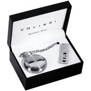 Colibri Stainless Steel Pocket Watch Gift Set PWQ-96908-S