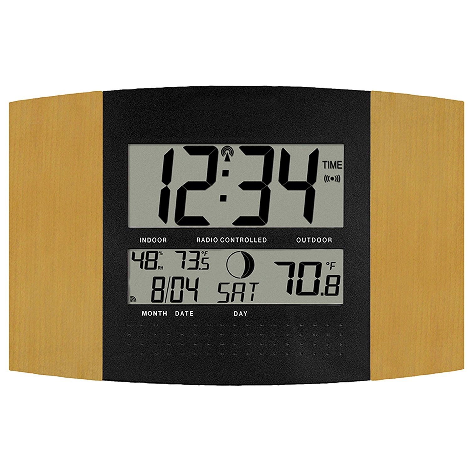 La Crosse Technology WS-8147U-IT Atomic Digital Wall Clock with