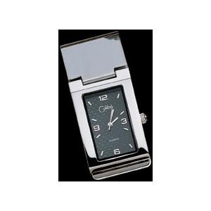 Silver Matrix Money Clip and Timepiece AMC-026100C