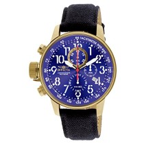 Invicta Men's 1516 I Force Collection 18k Gold Ion-Plated Stainless Steel and Cloth Watch
