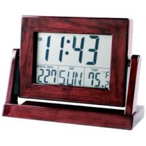 Mahogany Swivel Clock