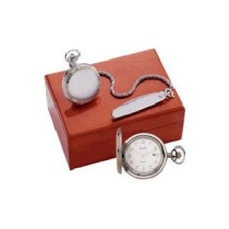 Colibri Swiss Quartz Date Pocket Watch Gift Set PWS-97101-N