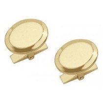 Dolan and Bullock Oval Polished Double Border Cuff Links KCL945