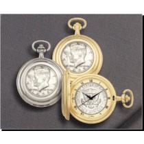 Colibri Coin Collection Kennedy Half Dollar Quartz Pocket Timepiece (gold-tone) PWS-95909