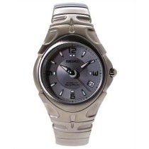 Seiko Kinetic Auto Relay SMA011 Stainless Steel Bracelet Silver Dial Watch Men