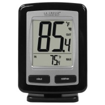 La Crosse Technology WS-9009BK-IT-CBP Wireless Outdoor temperature station with Indoor thermometer, MIN/MAX records