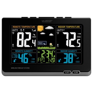 La Crosse Technology 308-1414MB Wireless Color Weather Station with Mold Indicator, Black