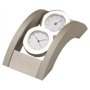 Spinning Duo Clock and Thermometer