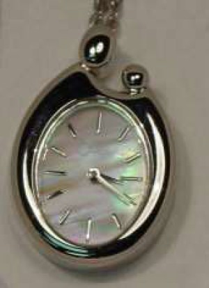 Colibri Mother of Pearl Dial Mother and Child Pendant Watch PWL-90046