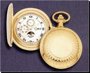 Colibri Moon Phase Chronograph Pocket Timepiece Gift set PWS-95887-E