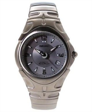 Seiko Kinetic Auto Relay SMA011 Stainless Steel Bracelet Silver Dial Watch Men
