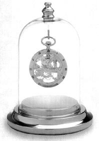 Colibri Presentation Dome Silver Tone Clock PWB-110