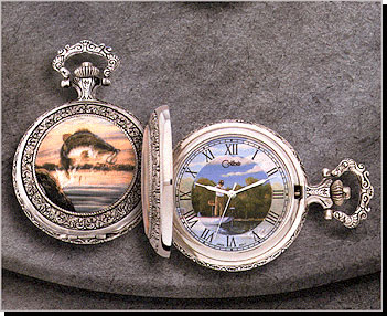 Colibri Wildlife Series Eagle Quartz Pocket Timepiece PWS-95876-S