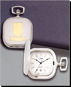 Colibri Swiss Quartz Engravable Date Pocket Timepiece