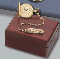 Colibri Swiss Made Old World pws95210b Pocket Watch and Chain w/fob Set PWS-95210 B